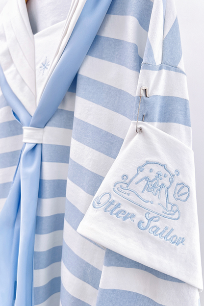 [angel Style] [pre-order] Striped Sailor Collar Subculture Top + Shorts