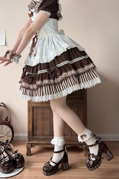 Chocolate Sweet Lolita Heels