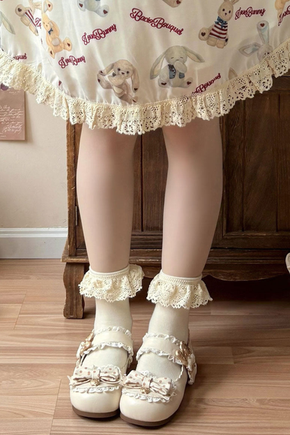 Retro Polka Dot Lolita Shoes
