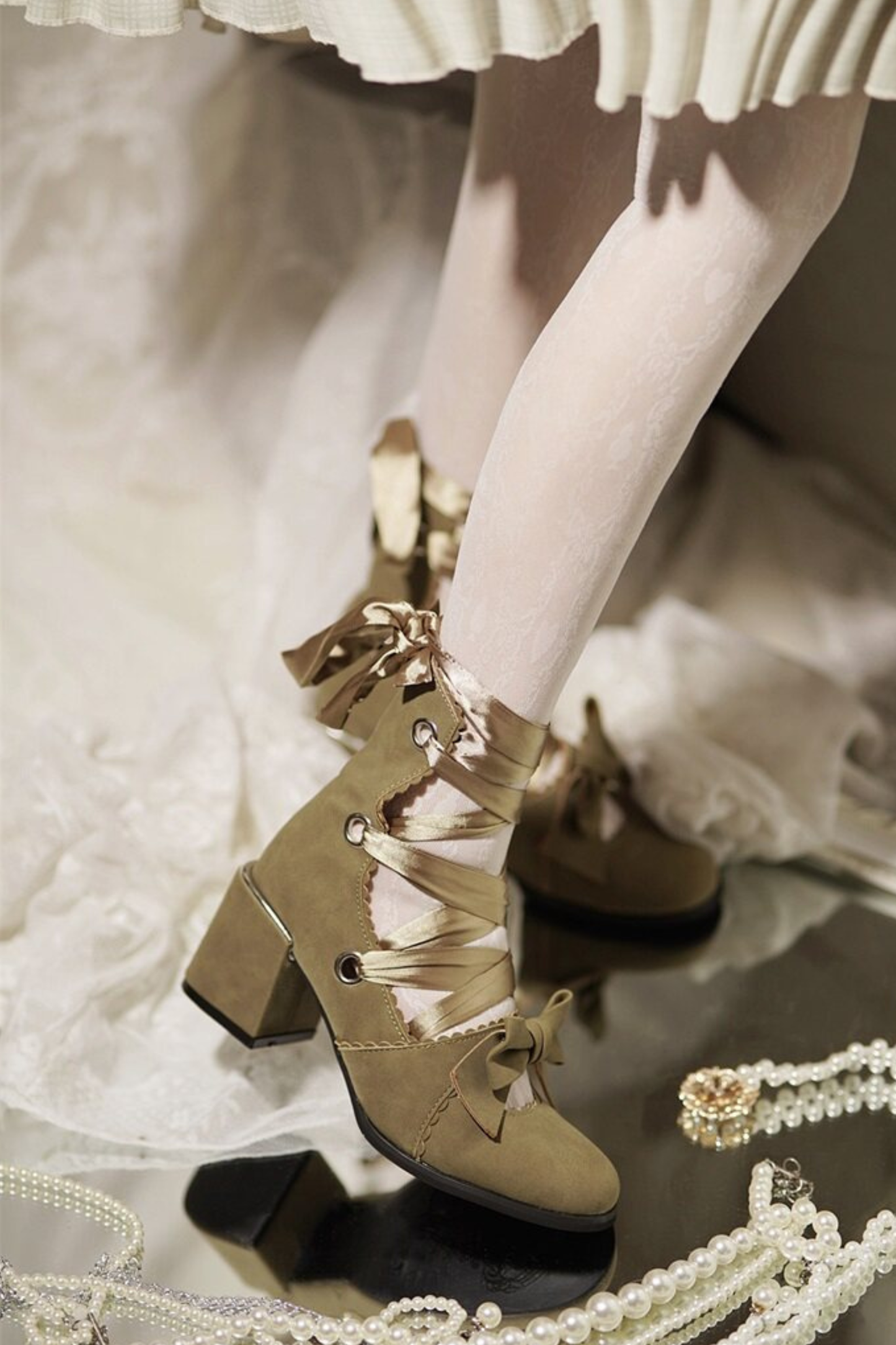 Lace-up Retro Lolita Shoes