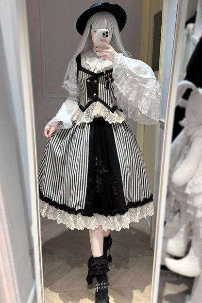 [pre-order Deadline: April 27] Striped Gothic Vest + Shirt + Pants + Skirt + Tail + Accessories