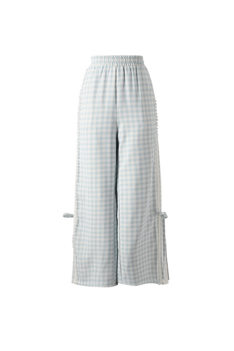 Girlfriend Sweet Top + Gingham Plaid Pants