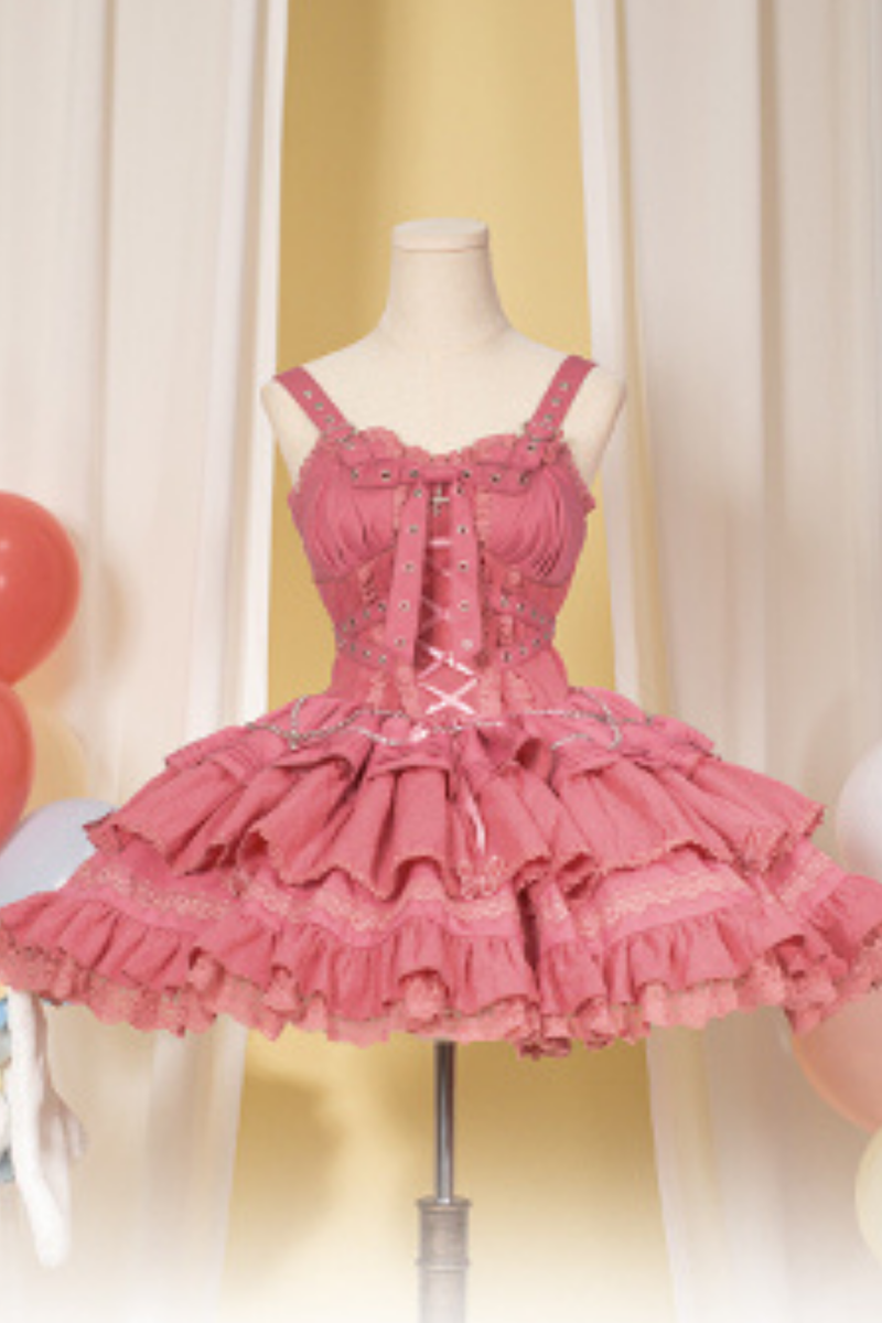 Contrast Cross Jsk Gothic Lolita Dress