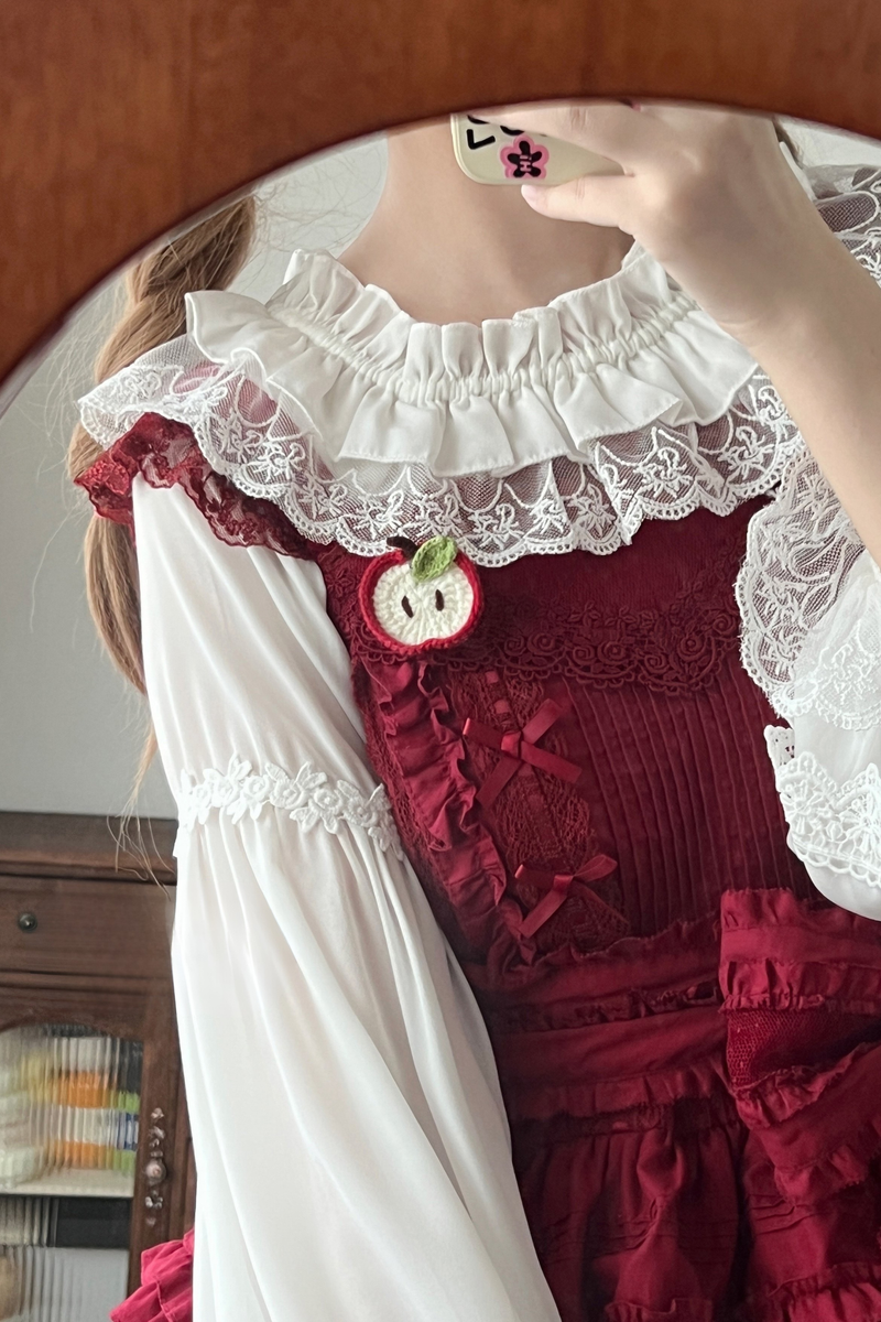 Off-shoulder Long Sleeve Romantic Blouse