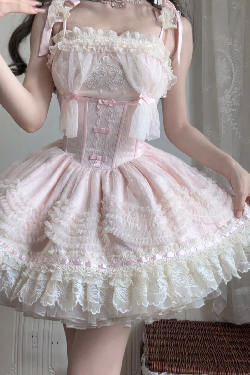 Sweet Jenny Lolita Jumper Skirt + Necklace + Hat + Headband