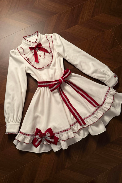 Red Wish Cape + Dress + Belt