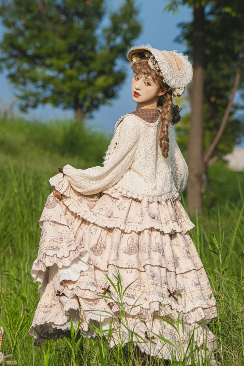 Bunning Time Lolita Dress + Doll Cardigan