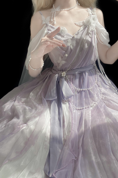 [pre-order] Sweet Girly Dress + Shawl + Necklace