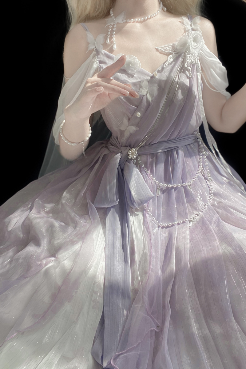 [pre-order] Sweet Girly Dress + Shawl + Necklace