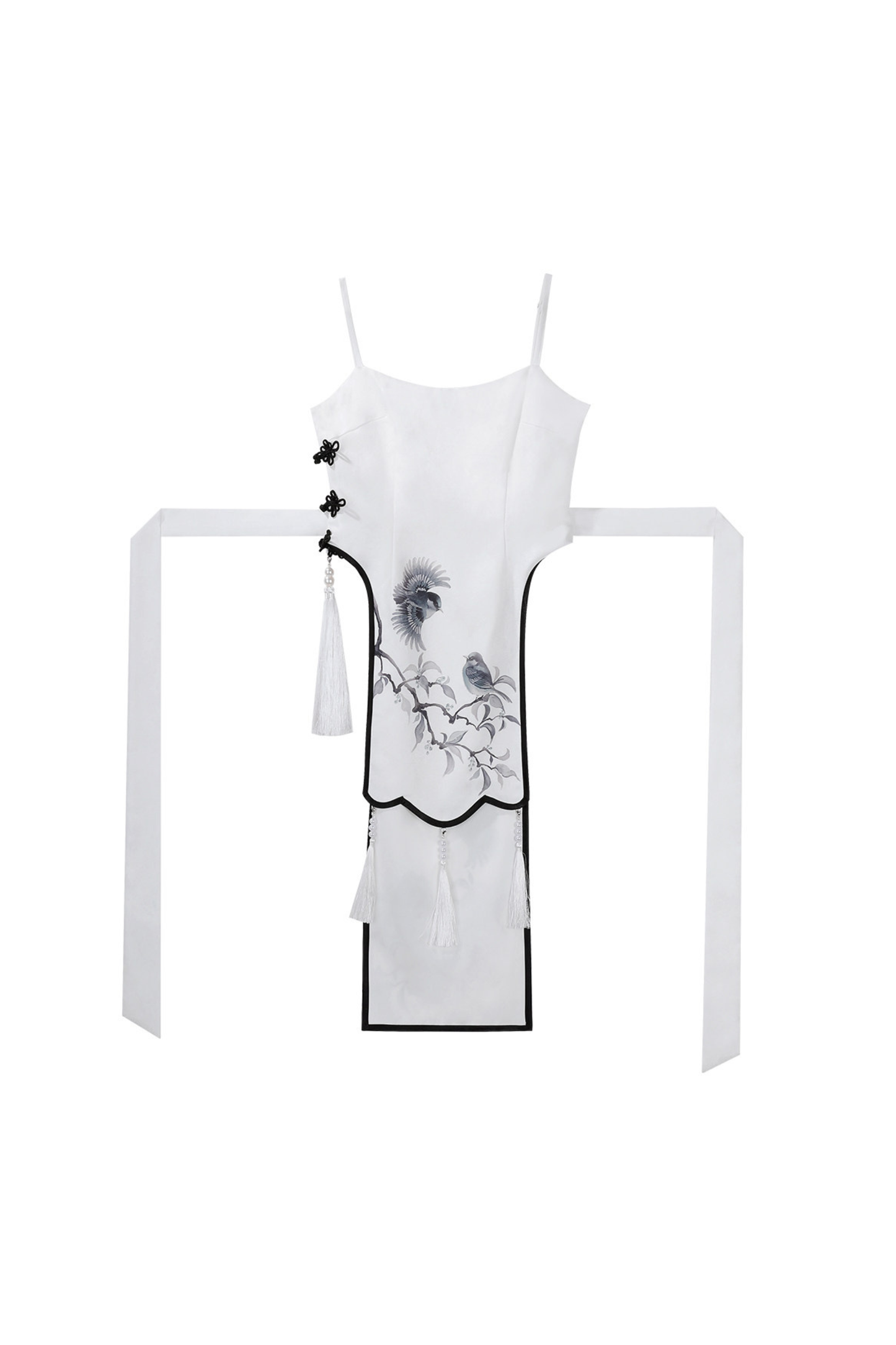 Chinese-style Top + Skirt + Camisole Dress + Leg Warmers