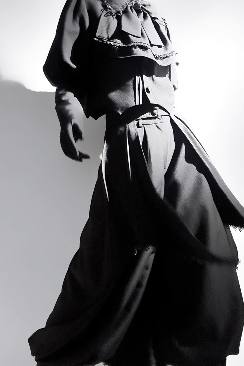 Retro Gothic Lolita Jacket + Pants