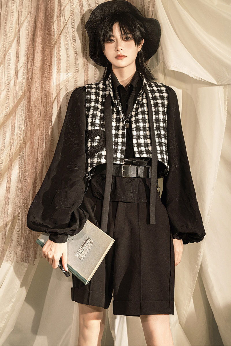Golden Years Oil Painting Vest + Jacket + Skirt