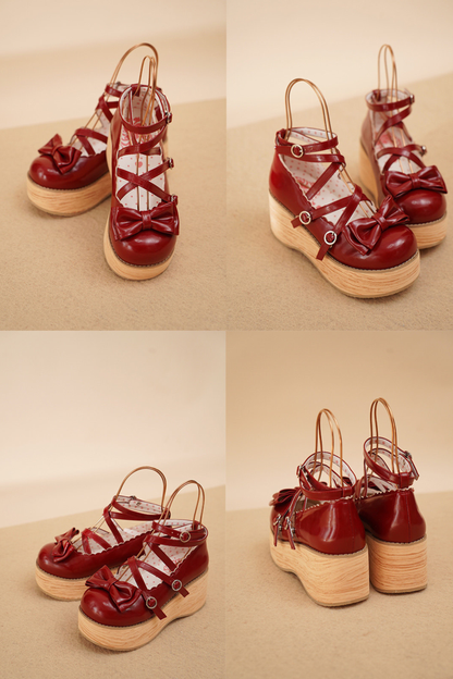 Ribbon Flat Lolita Shoes