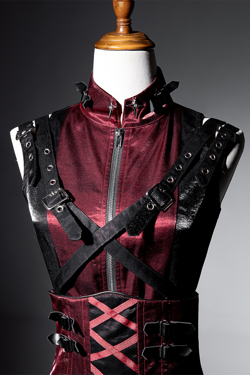 [pre-order] Dark Cyber Suspender Skirt + Shorts + Sleeveless Top + Sleeves