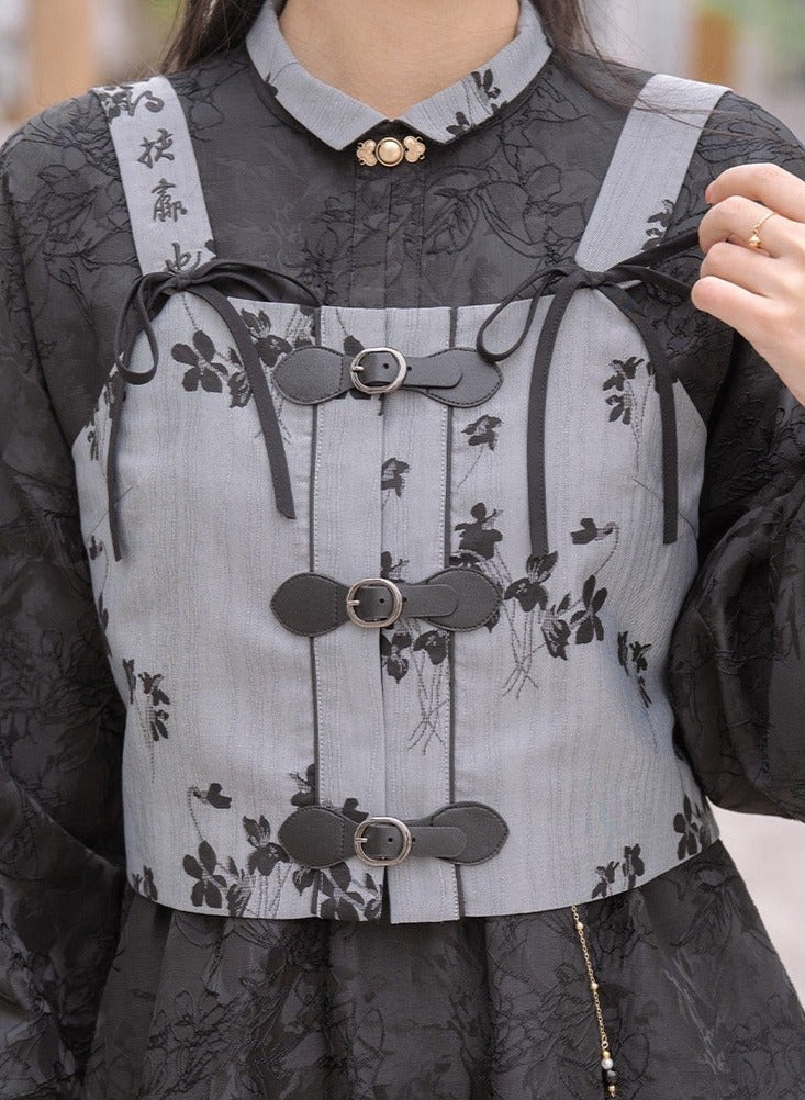 Stand Collar Chinese-style Long Dress