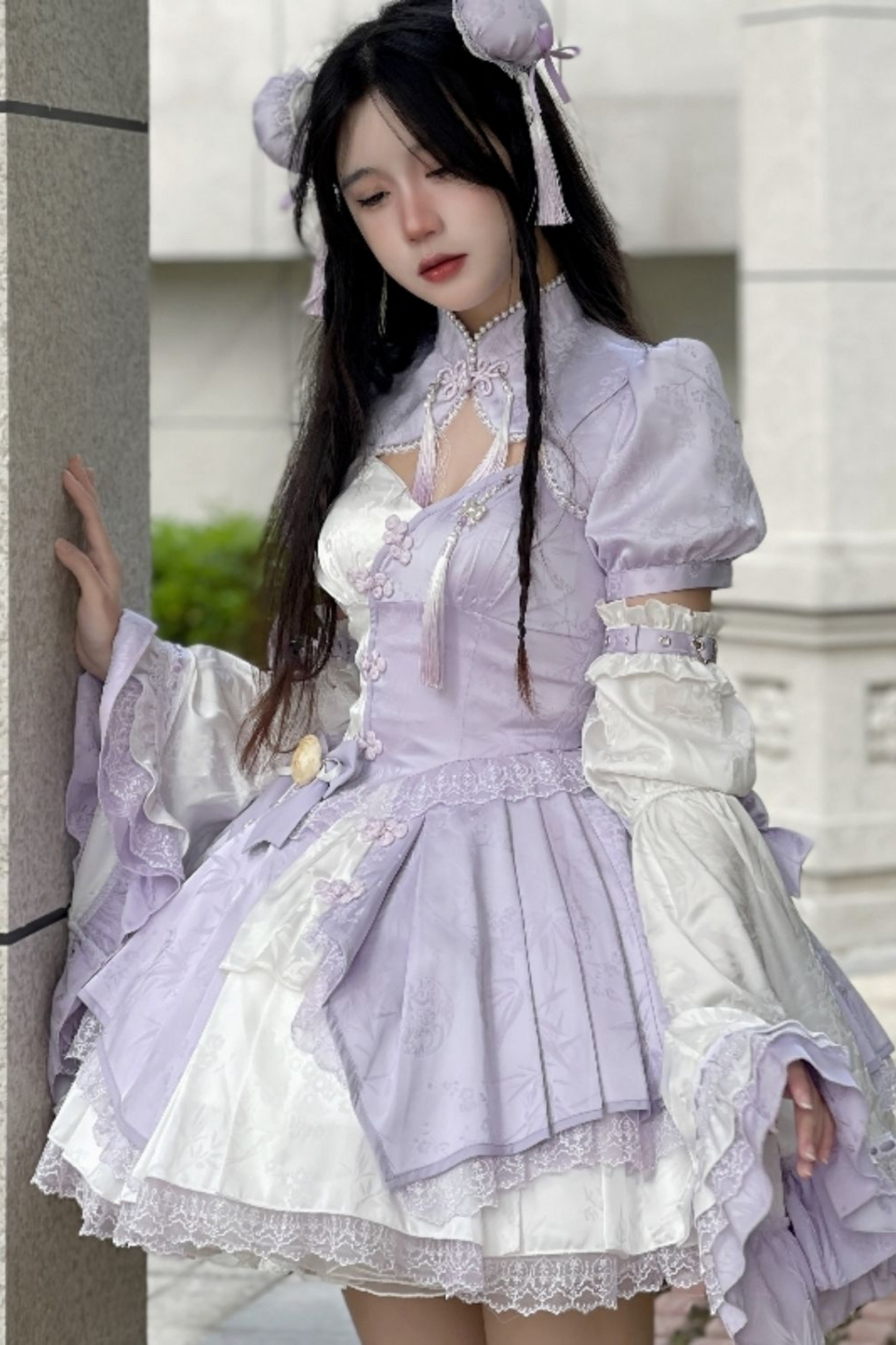 Chinese-style Smoky Lolita Dress