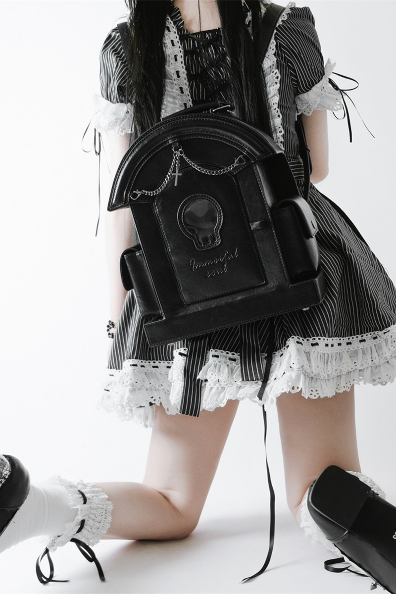 Gothic Pain Lolita Skull Bag
