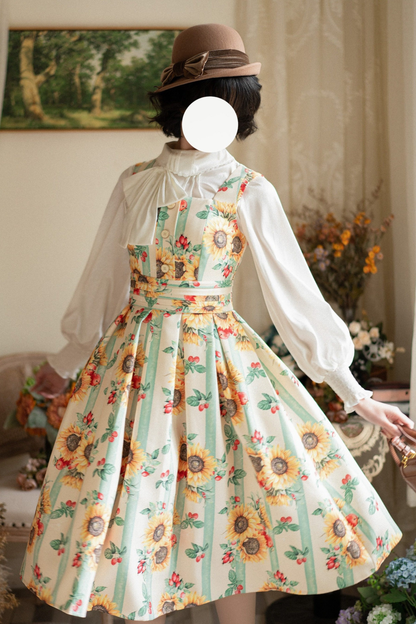 Retro Sleeveless Dress + Shirt