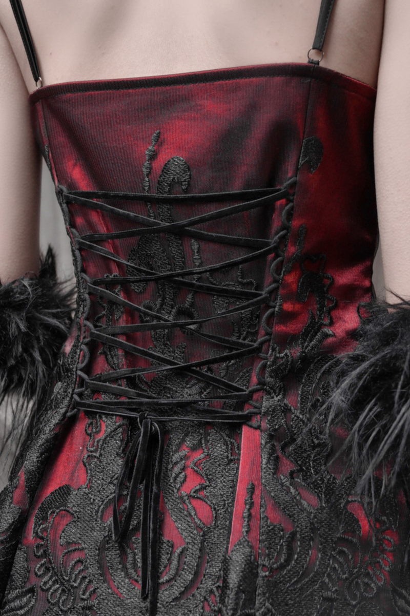 Dark Gothic Slim Slip Dress
