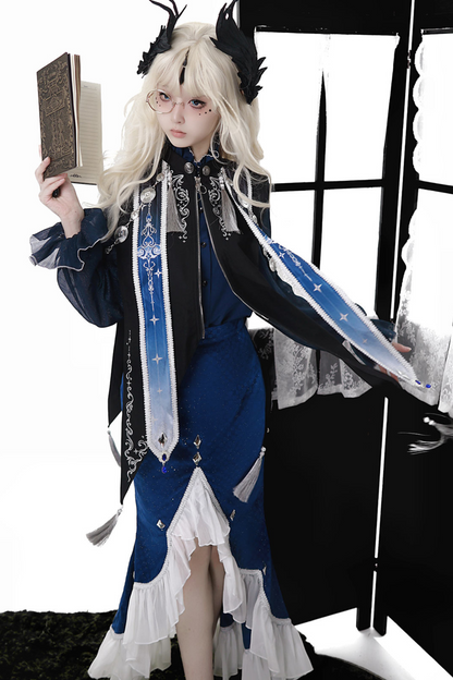 Court Style Dark New Chinese-style Mermaid Set