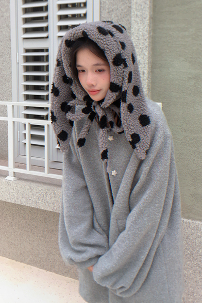 Polka Dot Lamb Wool Hat