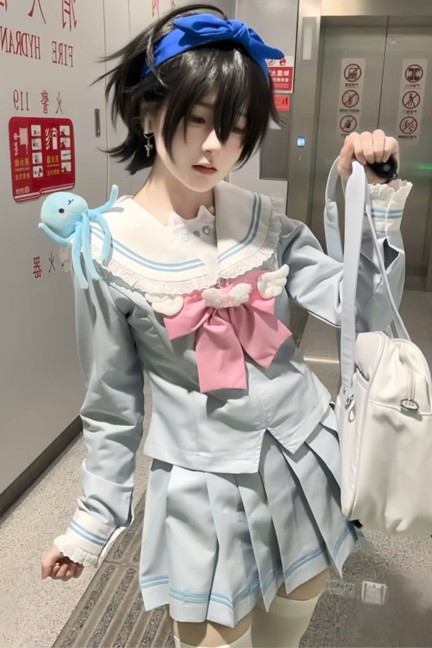 Sweet Sailor Top + Skirt + Tie