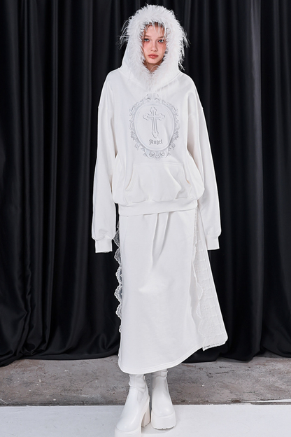 Fur Hood Loose Top