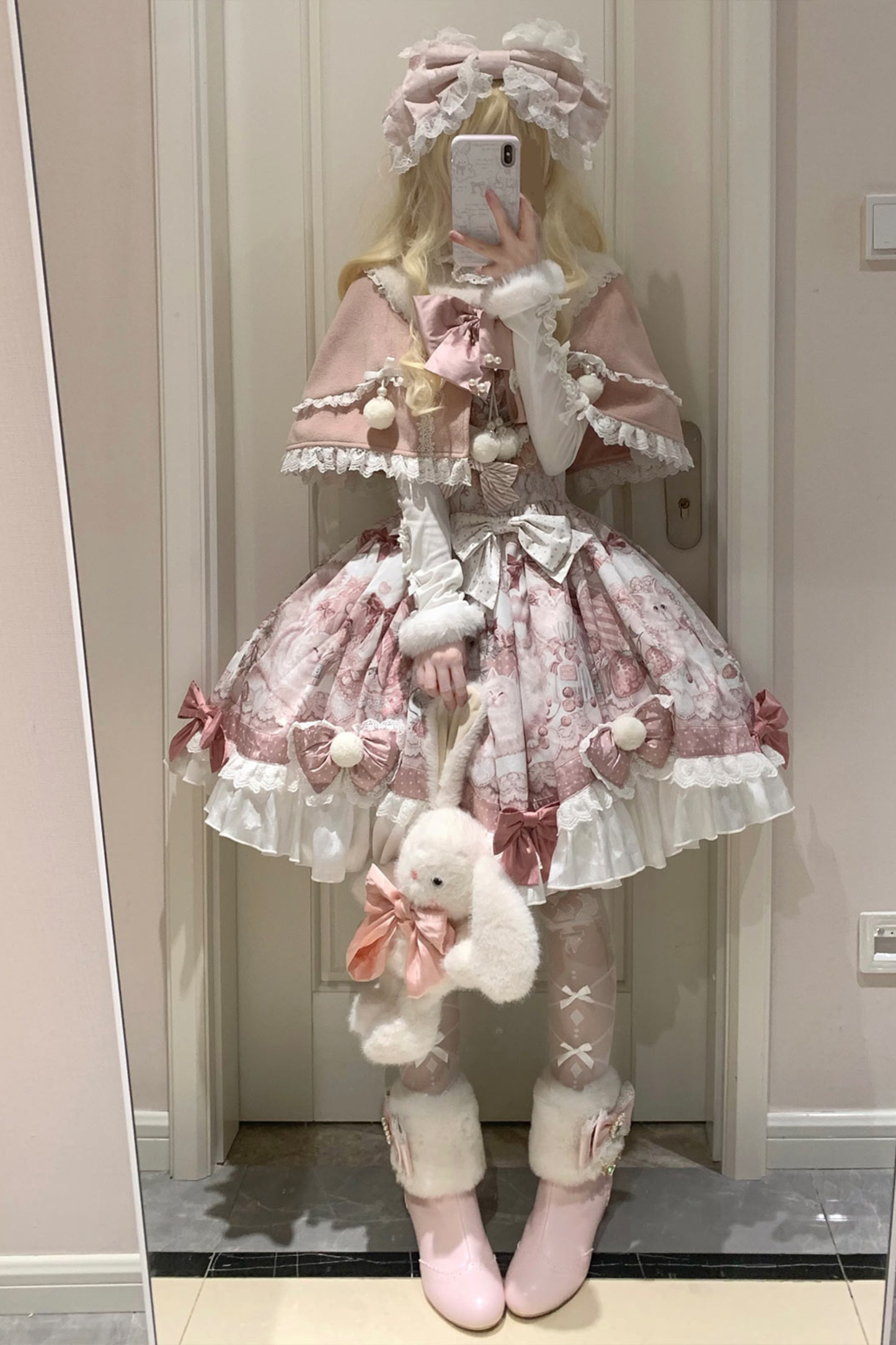 Sweet Cat Princess Lolita Dress + Shawl