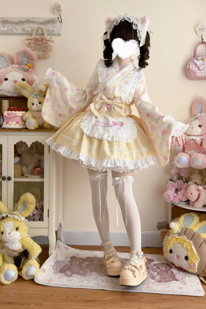 [pre-order] Strawberry Retro Cafe Japanese Lolita Dress