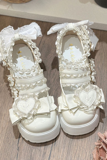 Lace Ruffle Lolita Shoes