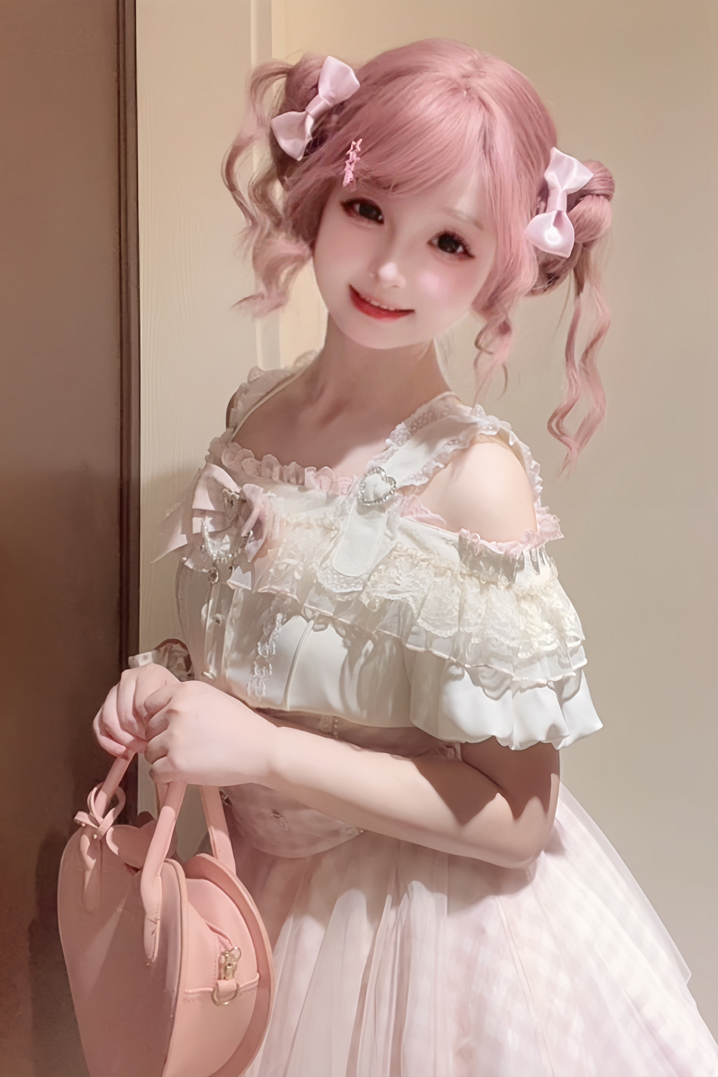 [pre-order] Mass Production Off-shoulder Top + High Waist Skirt