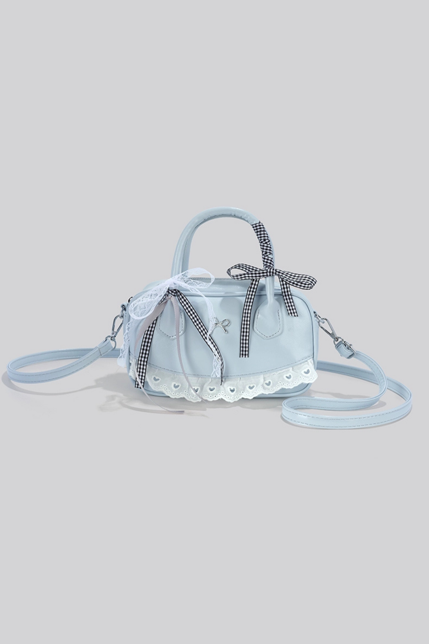 Ribbon Lace Boston Bag