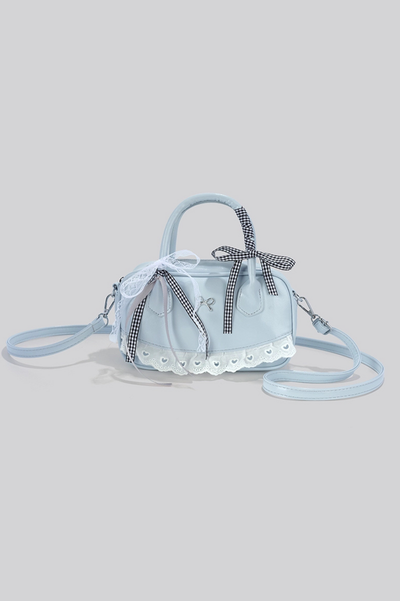 Ribbon Lace Boston Bag
