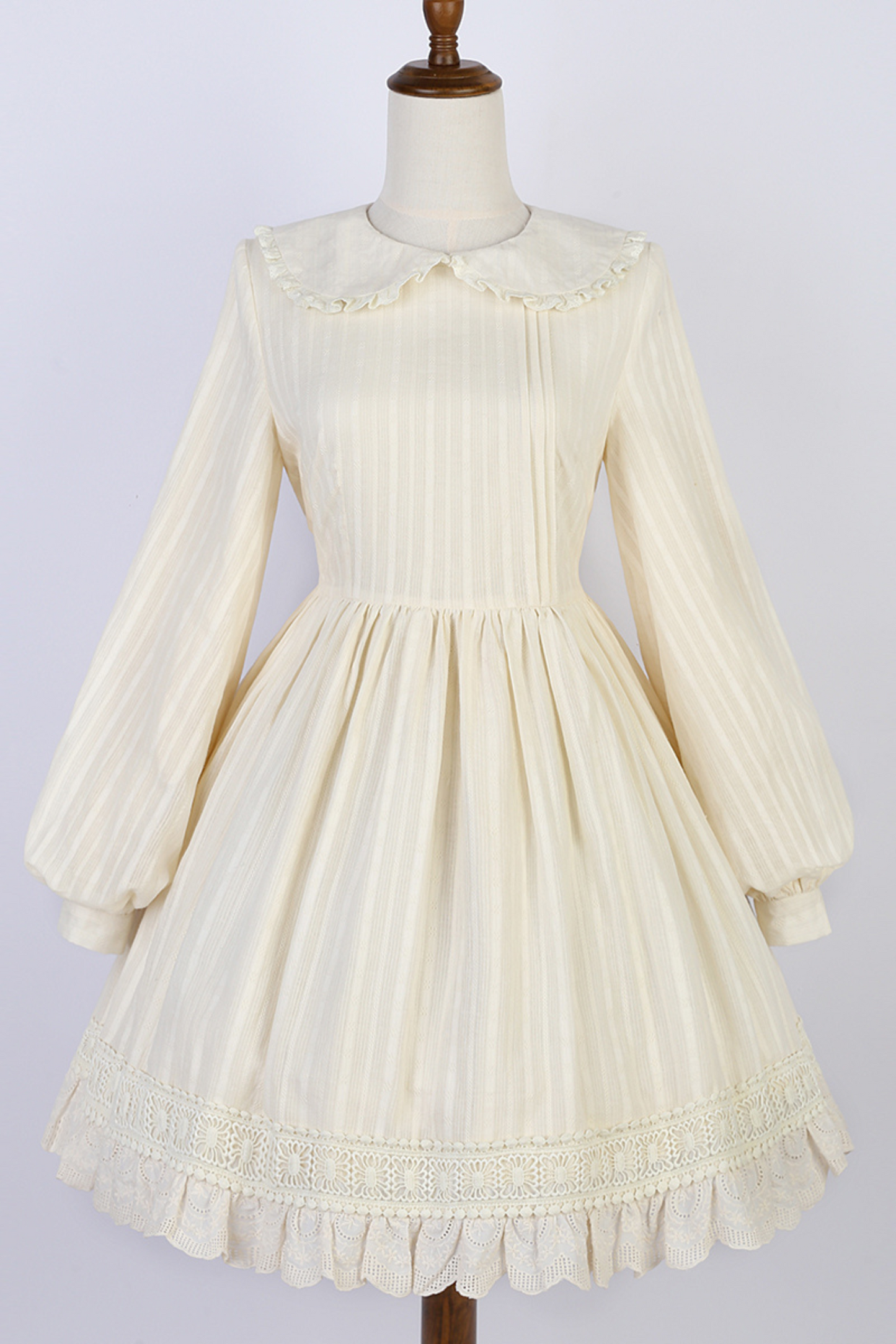 Retro Flower Chinese-style Cardigan + Flared Doll Collar Dress