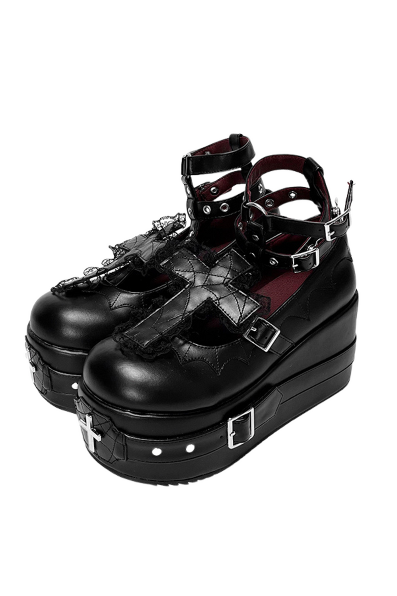 Gothic Cross Lolita Shoes