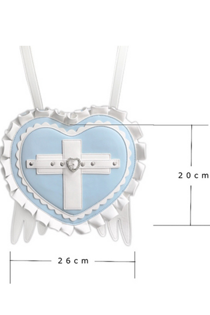 Ruffled Subculture Heart Bag