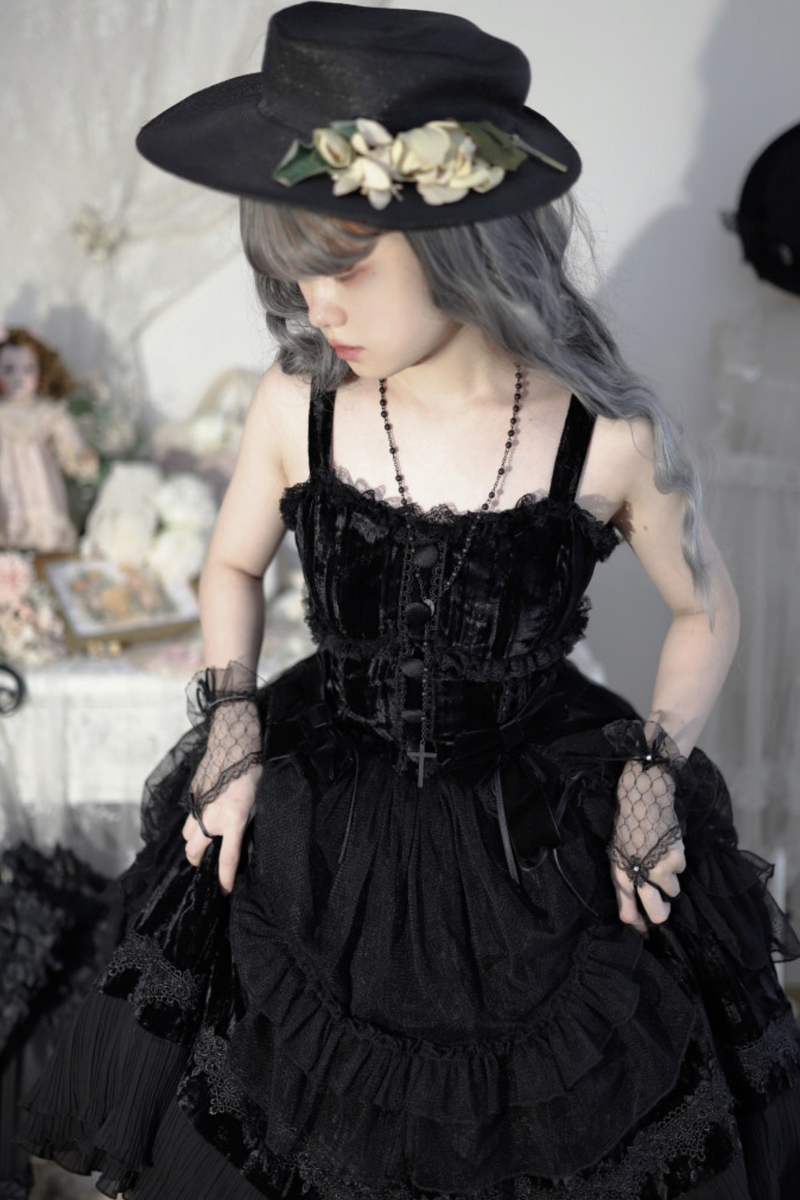 Gothic Doll Lolita Dress + Short Jacket