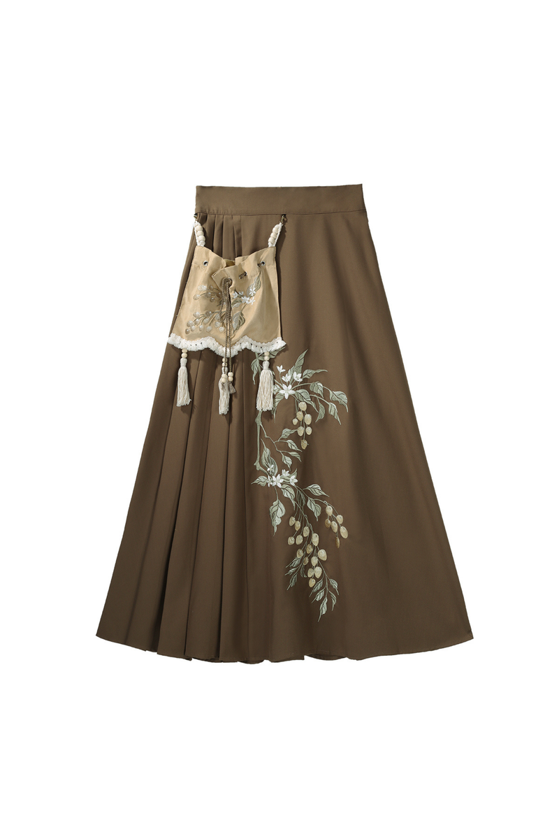 Forever Island Yellow Fruit Shirt + Skirt + Outerwear