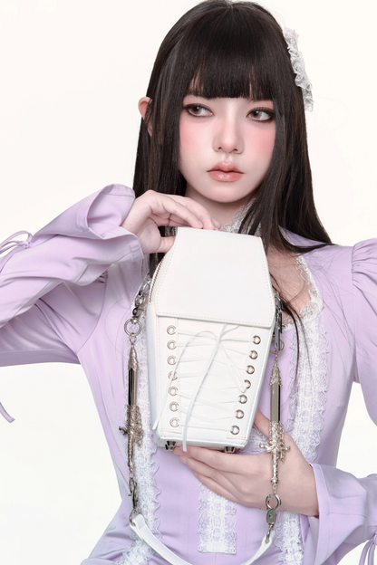 Lace-up Crossbody Bag