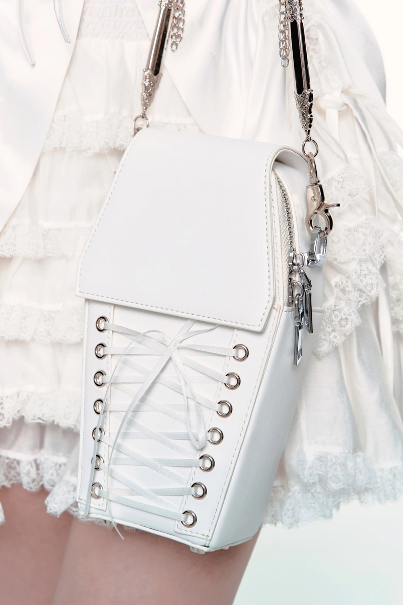 Lace-up Crossbody Bag