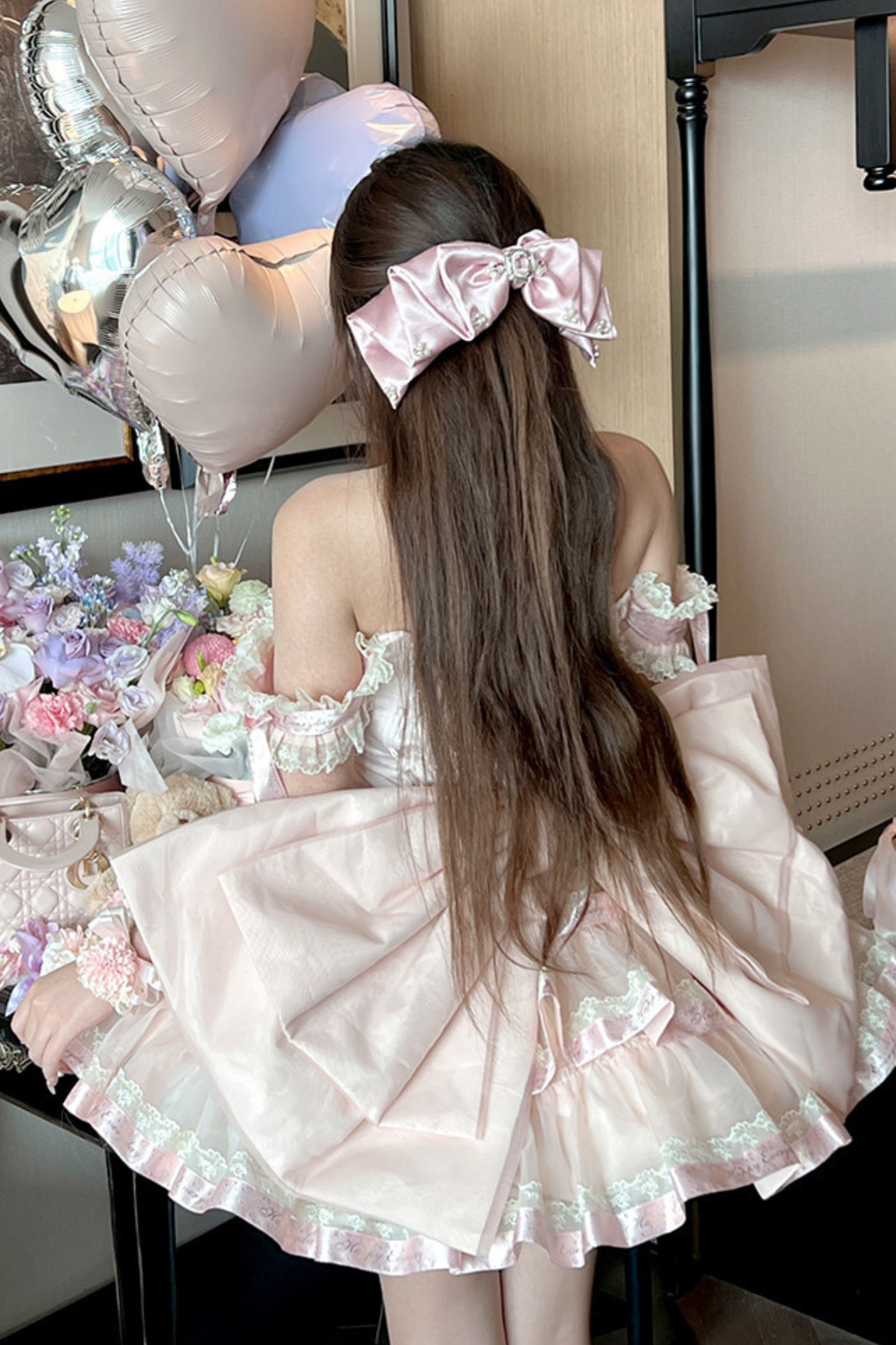 Sweet Princess Lolita Dress + Big Ribbon