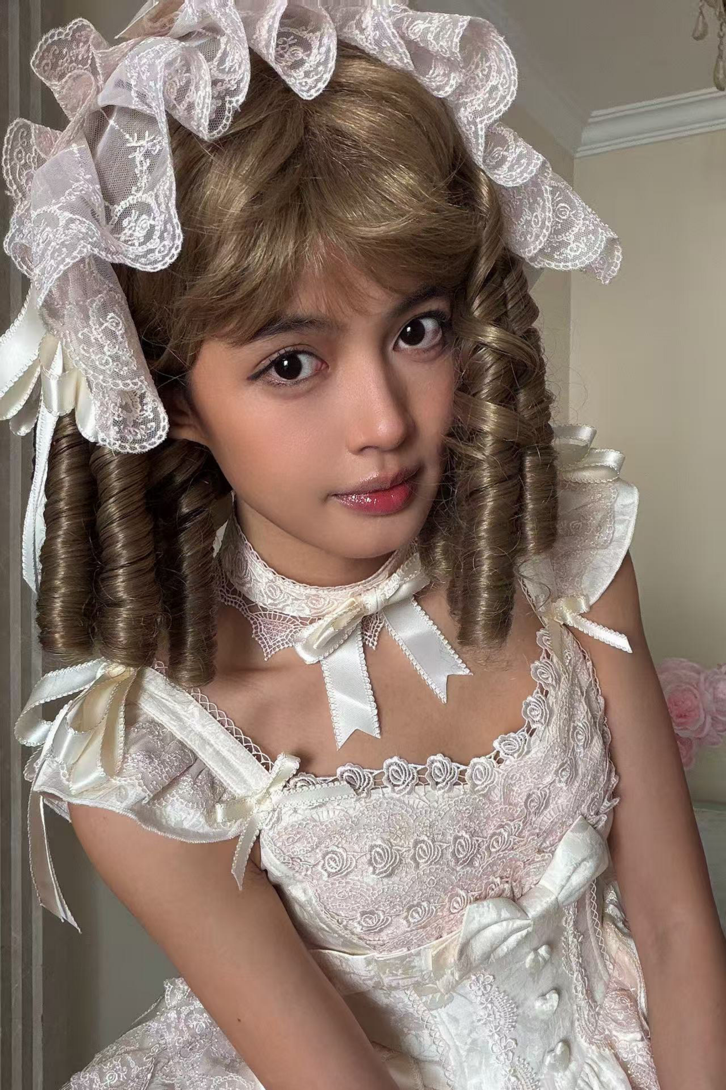 [pre-order] Princess Ballet Tiered Lolita Dress + Headband + Necklace + Sleeves + Tail