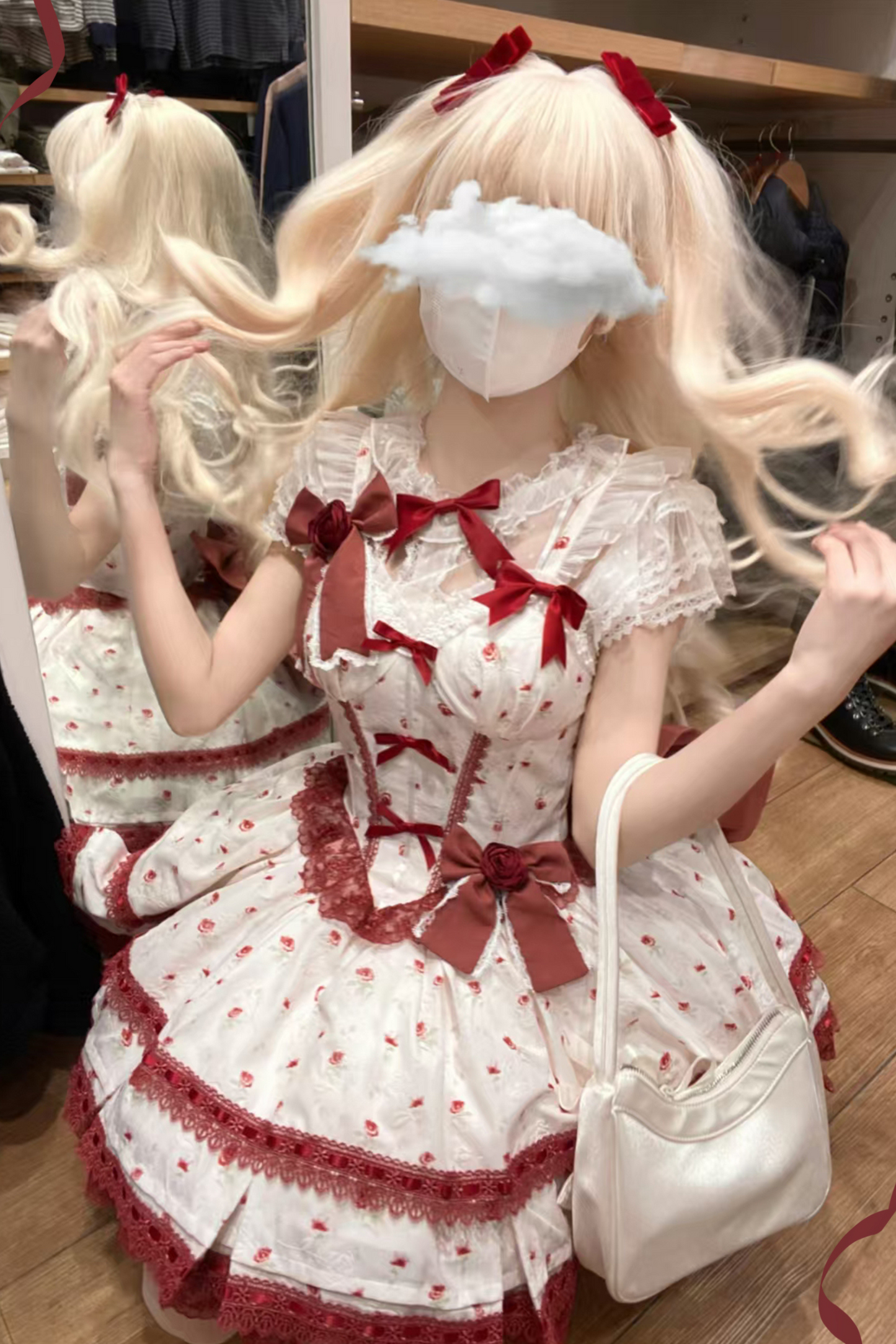 Rose Sweet Pure Princess Dress + Sheer Innerwear