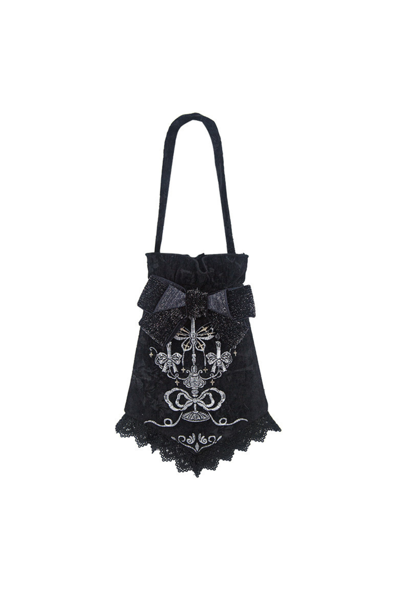 Candlelight Antique Lace Dress + Vest Dress + Bag + Brooch