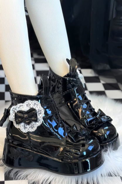 Rabbit Tail Lolita Boots