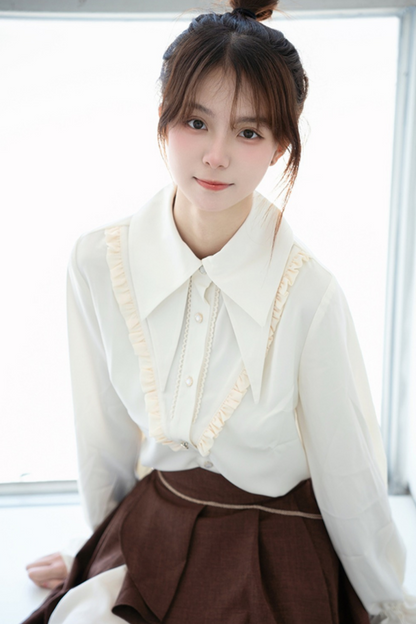 Shirt + Irregular Skirt