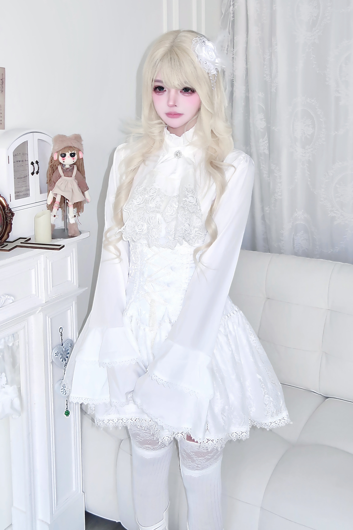 Gothic Top + Lace Skirt