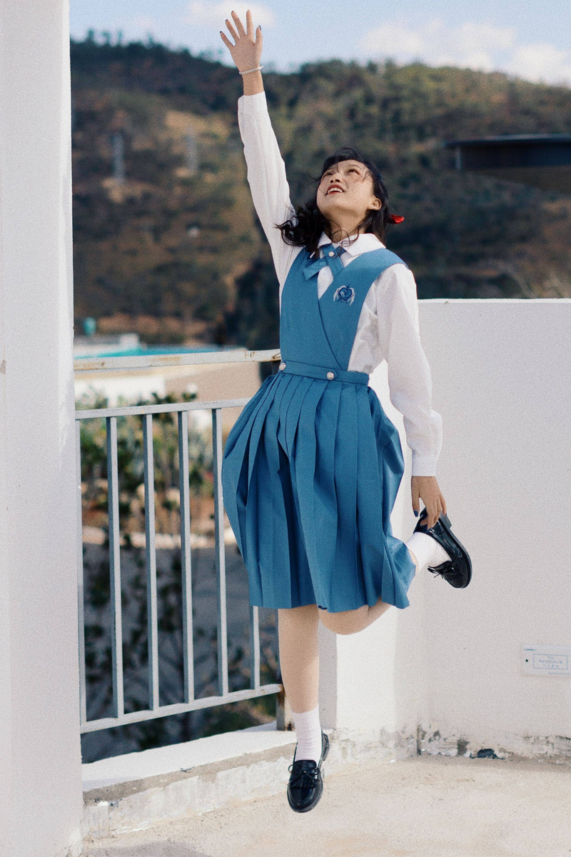 Retro College Vest Skirt + Shirt + Jacket
