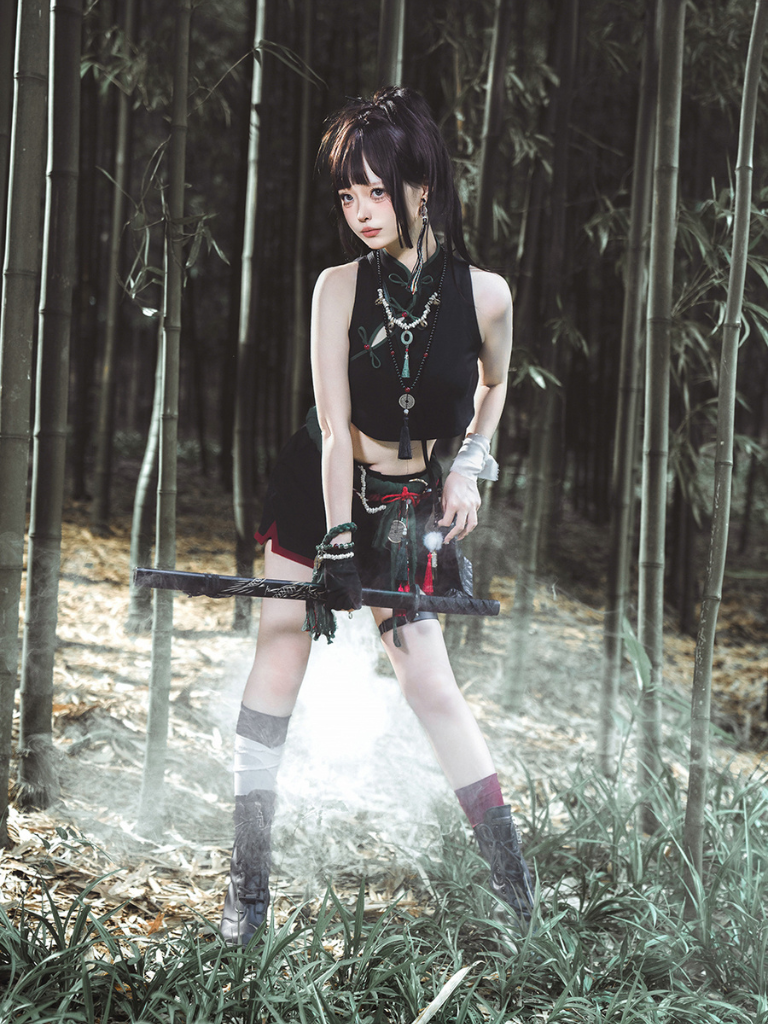 White Chinese-style Prince Lolita Set