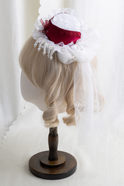 Lace Hat Lolita Clip
